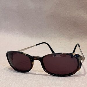 Cartier Brown and Black Sunglasses with Classic Frame and Dark Lenses